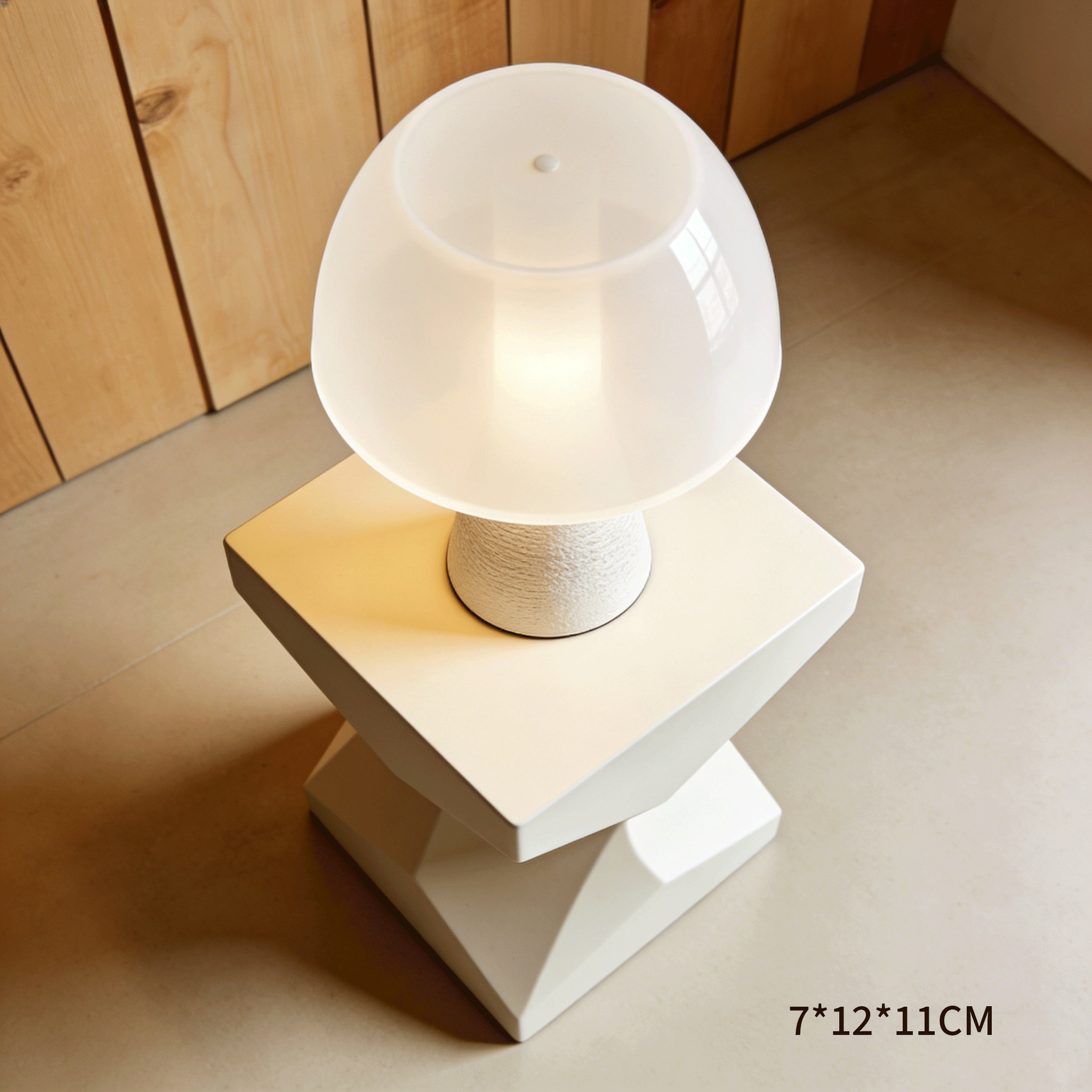 Diseño moderno de luz de noche en forma de seta