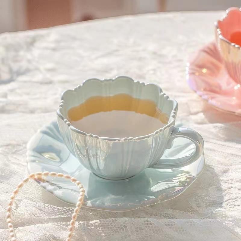 花瓣咖啡杯碟套裝