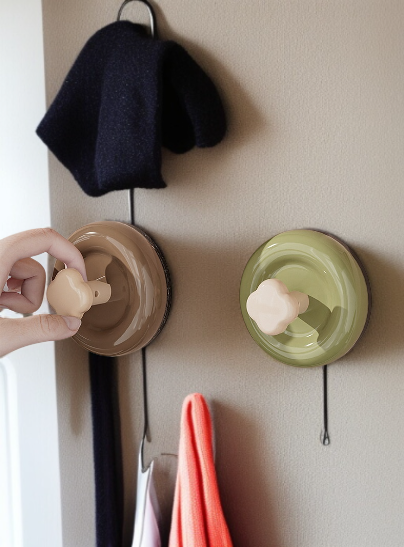 강력문후크 진공흡착 펀치프리 현관흡착판 고풍 이동식후크 강력하중문후크