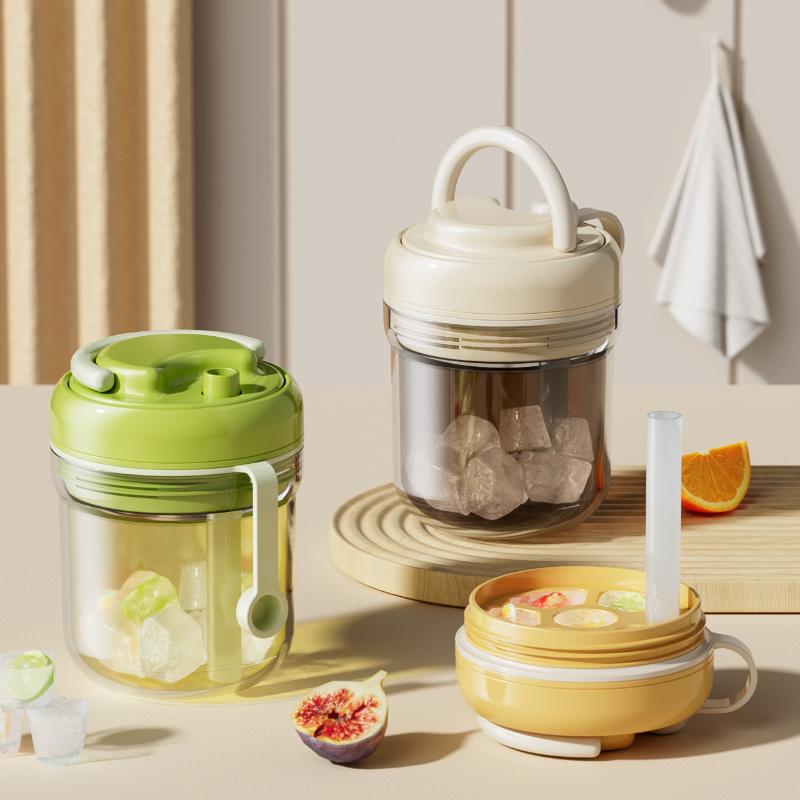 便攜式三合一冰格杯，輕鬆暢飲清涼飲品