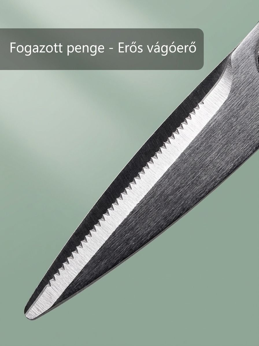 Nagy teherbírású konyhai olló ergonomikus fogantyúval