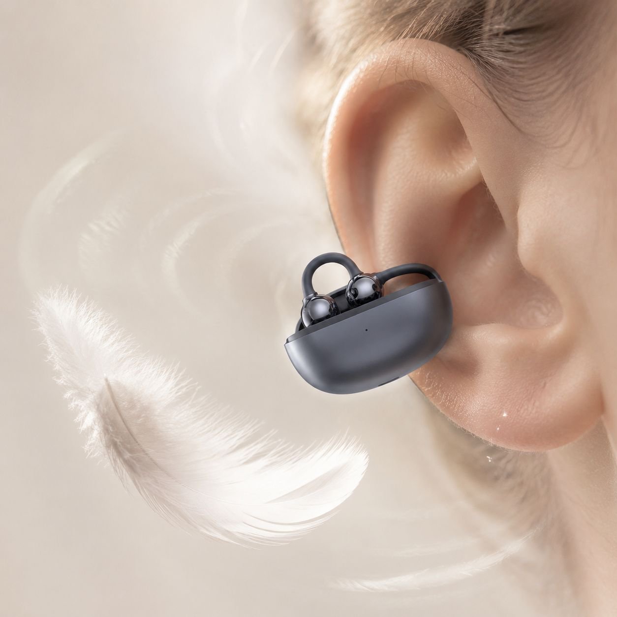Convenient JN Clip-On Bluetooth Earphone AI Translator