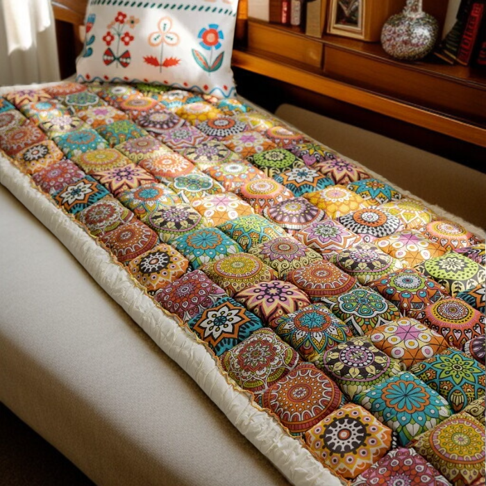 Modern boho sofa cover for living room decor