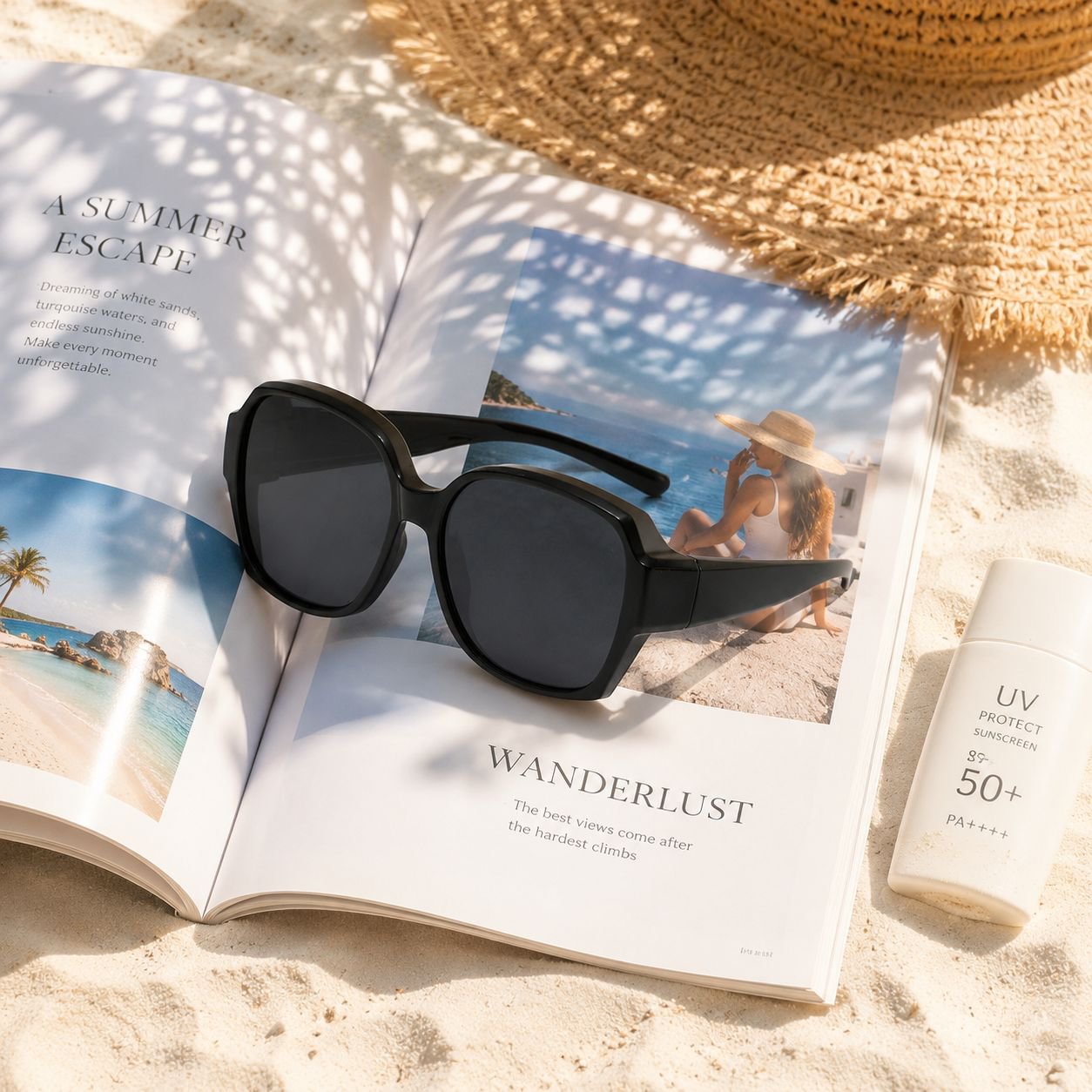 Sonnenbrille für Brillenträgerinnen mit Myopie
