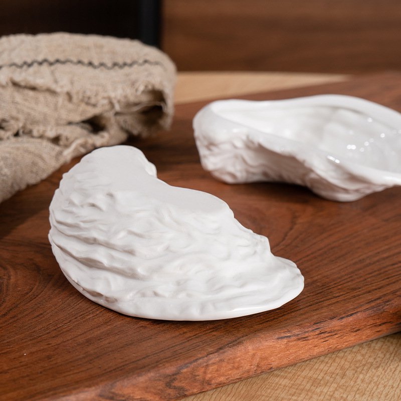 Ceramic sea urchin cup shaped dish