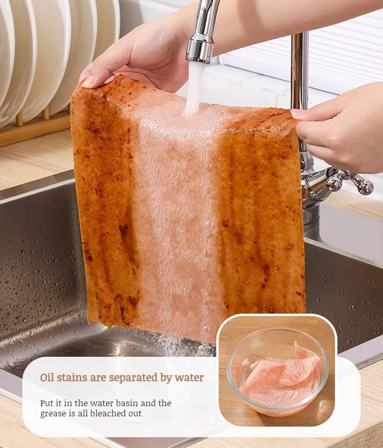 Set of loofah dishcloths with eco-friendly packaging