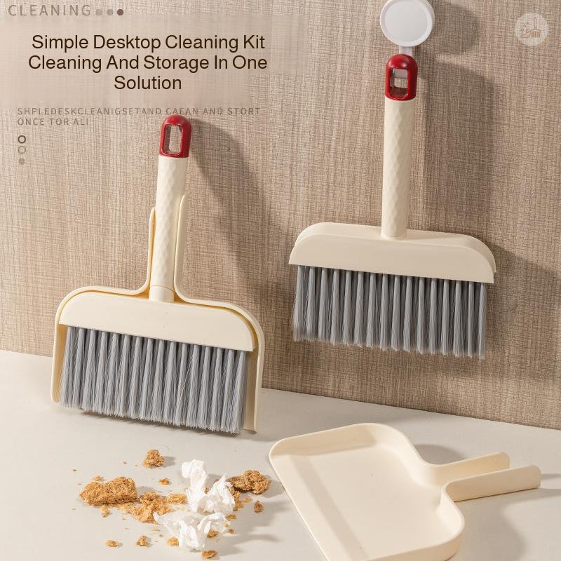 Desktop mini dustpan broom set windowsill gap brush computer keyboard brush hamster pet cleaning too