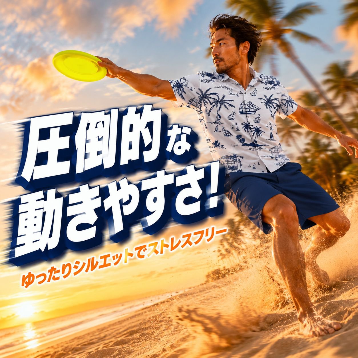 メンズ夏用通気性半袖ツーピースセット