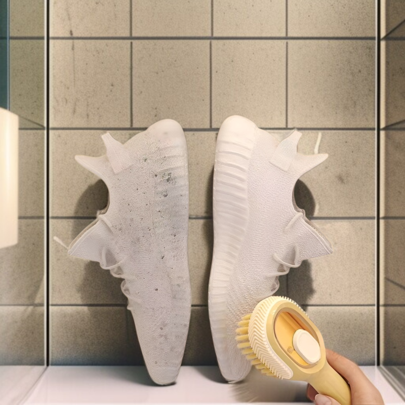 기숙사 전용 신발 세척 브러쉬 활용 예시