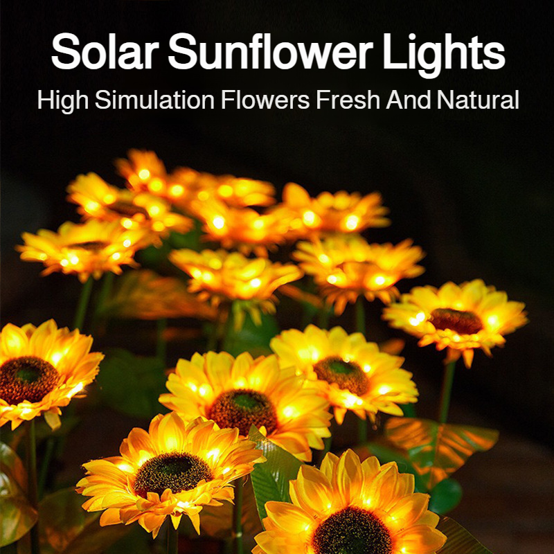 JMY - Outdoor Courtyard Solar Sunflower Lamp