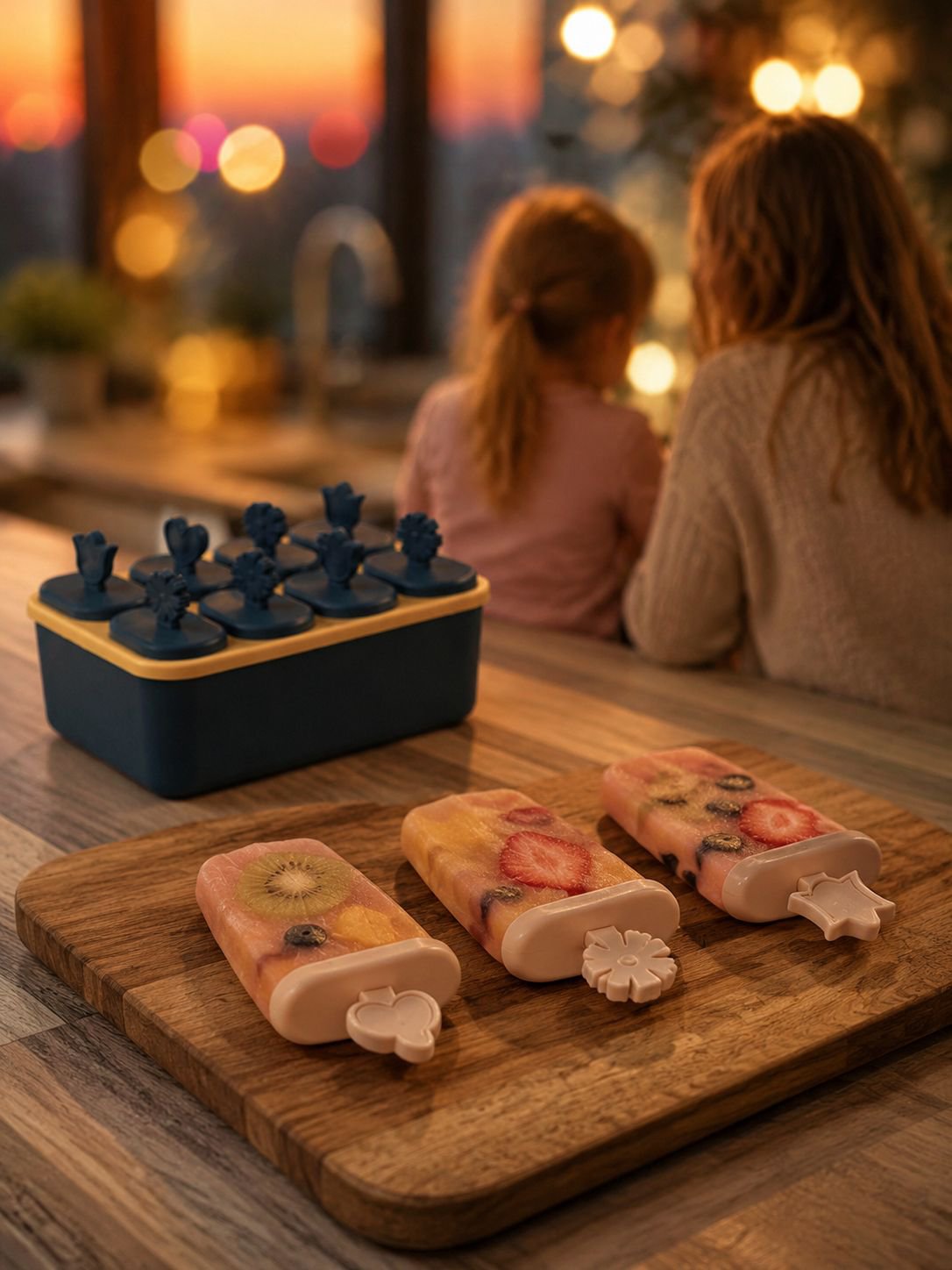 Easy to clean and use homemade ice cream moulds