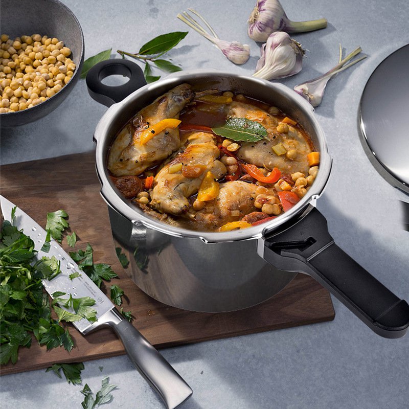 Shuangxi 304 ステンレス鋼圧力鍋家庭用ガス電磁調理器ユニバーサル公式本物の防爆安全圧力鍋