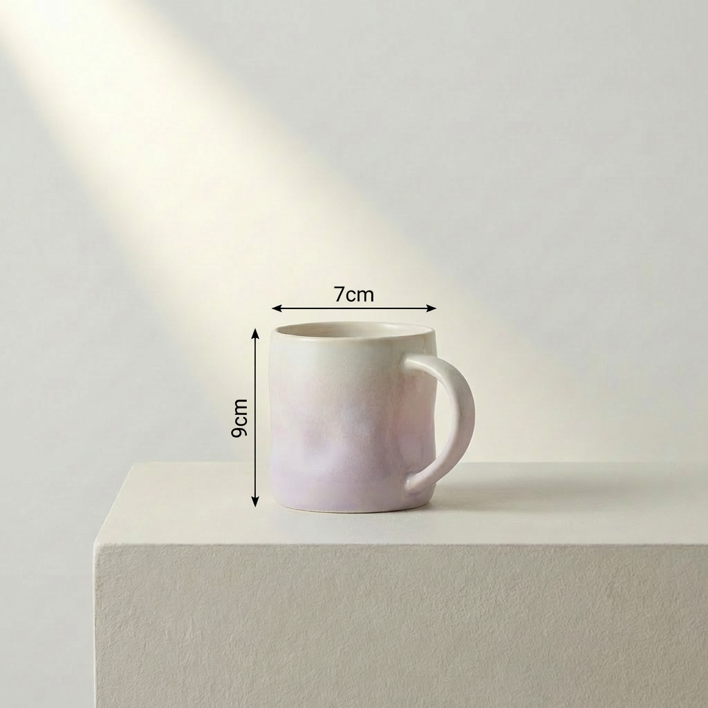 温かみのある陶器カップの質感アップ