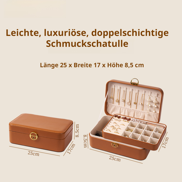 Schmuckschatulle, tragbare kleine Schachtel, kleine Schmuckaufbewahrung, Schmuckaufbewahrungsbox, Sc