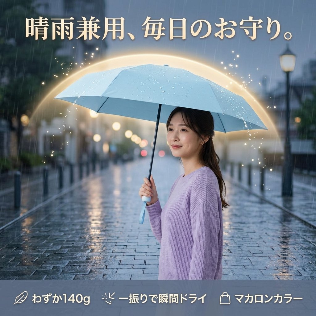 携帯ミニ日焼け止め晴雨兼用カード型傘 UVカット日傘