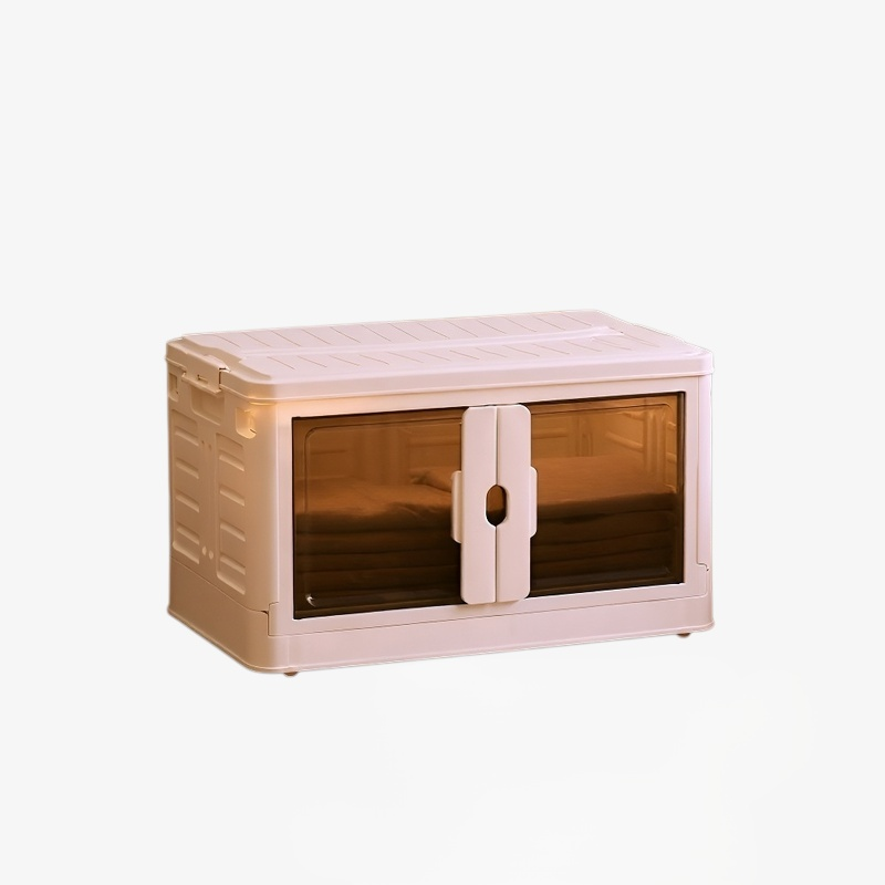 Easy-to-use foldable storage box for bedroom