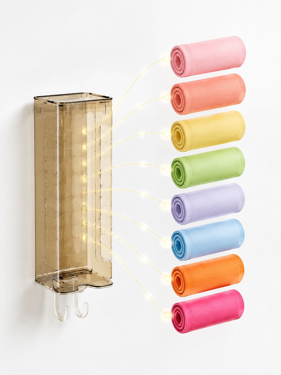 Closet storage solution for underwear and socks