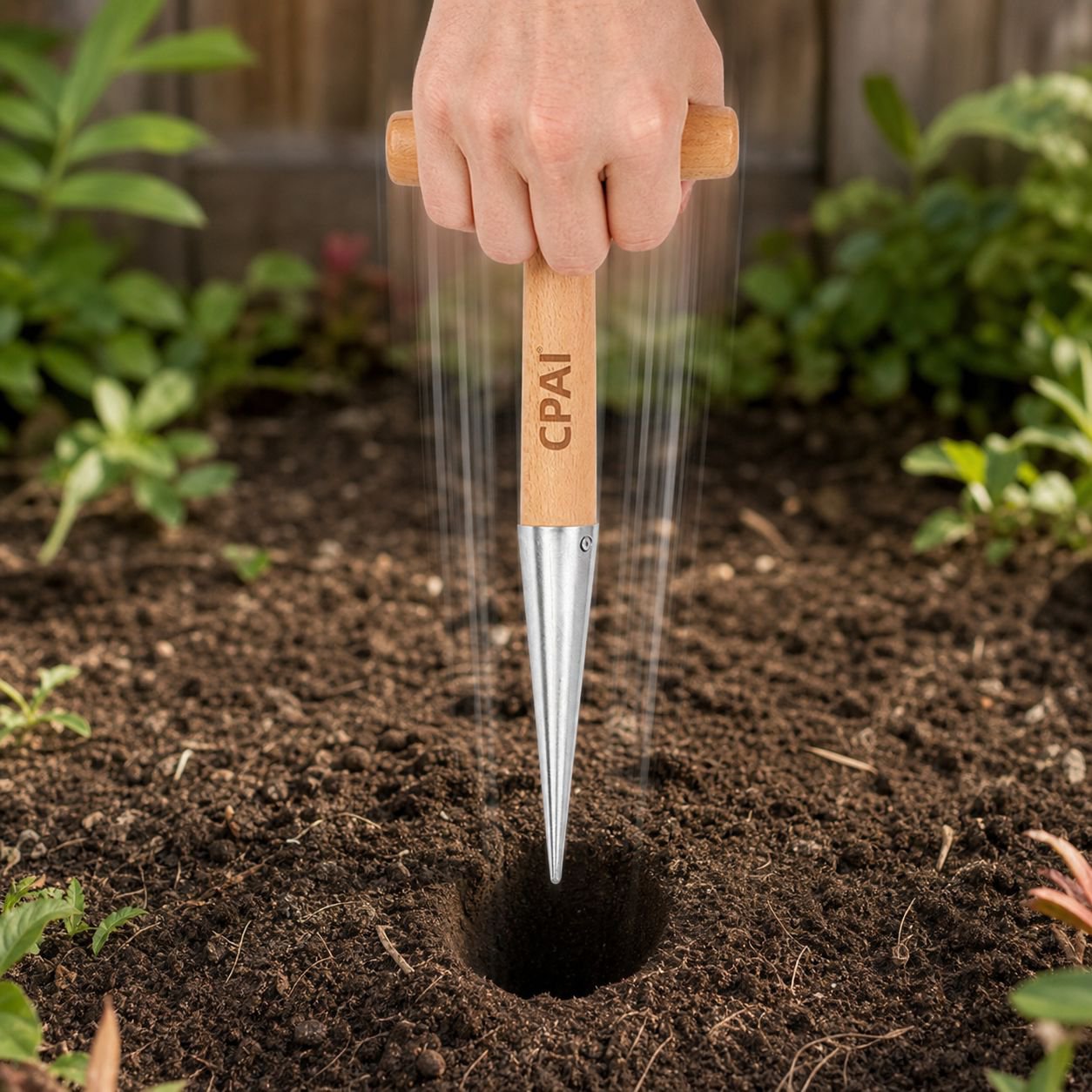 Rust-proof seedling transplanter for long-lasting use