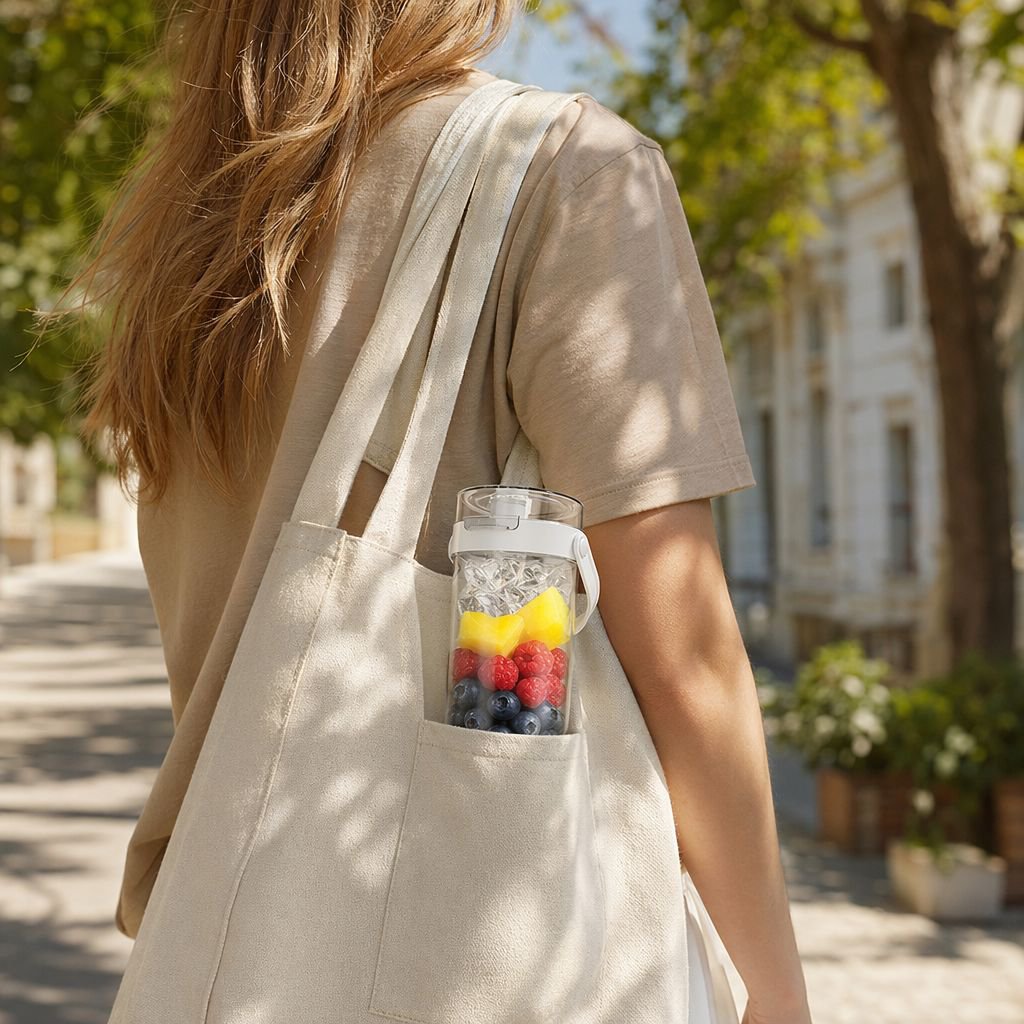 Kompakter Smoothie Maker mit wiederaufladbarem Akku