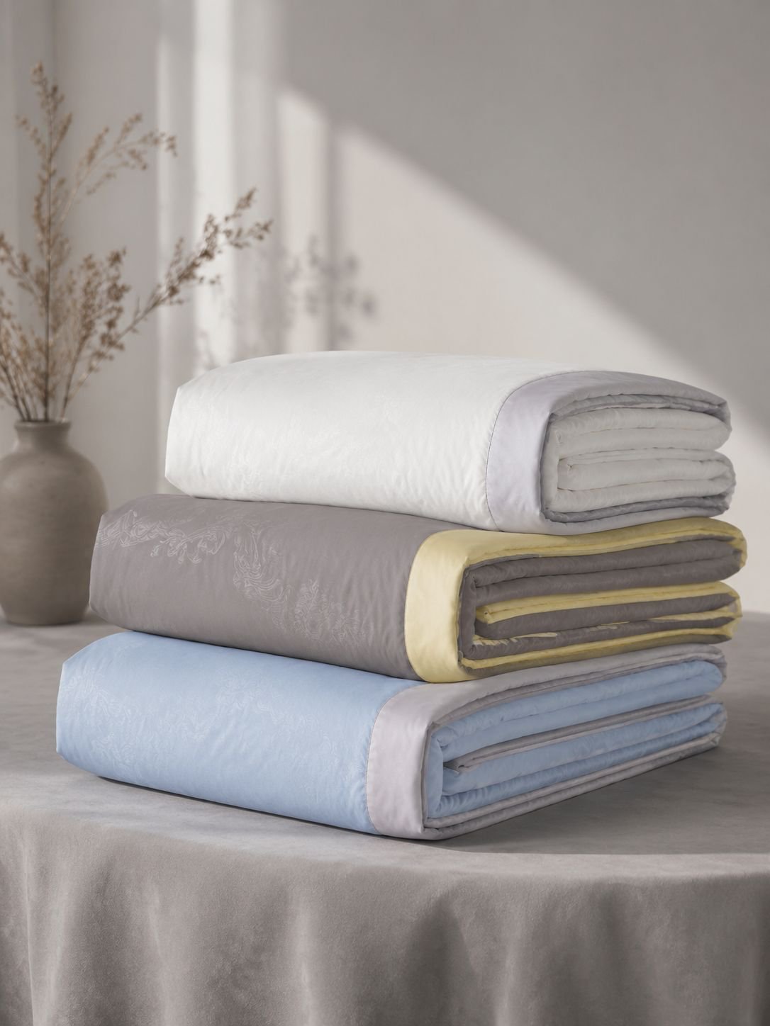 Easy-care and machine washable summer quilt