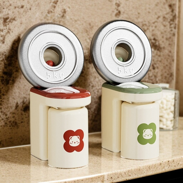 펀치패드 칫솔 컵걸이 플라워 디자인 수납선반