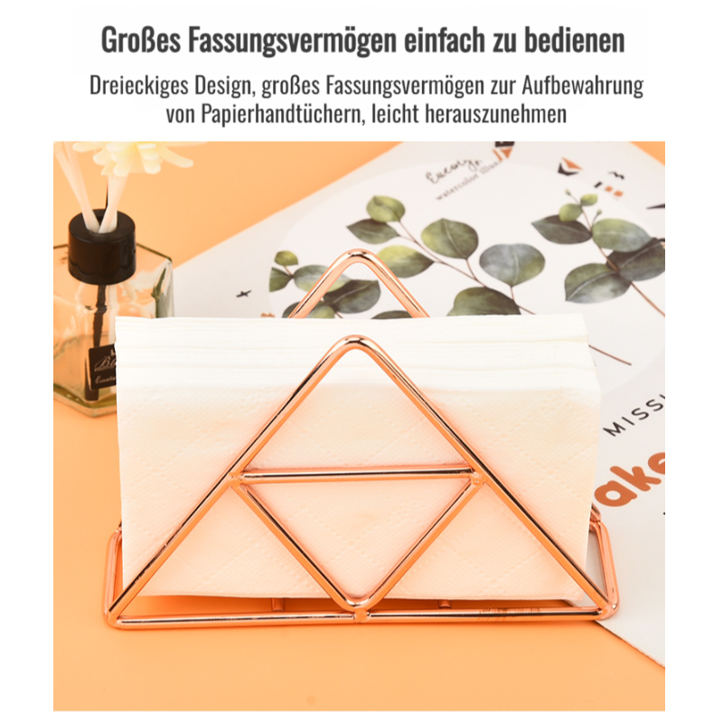 Vielseitiger Serviettenhalter aus Metall, moderner Papierhandtuchhalter für Zuhause