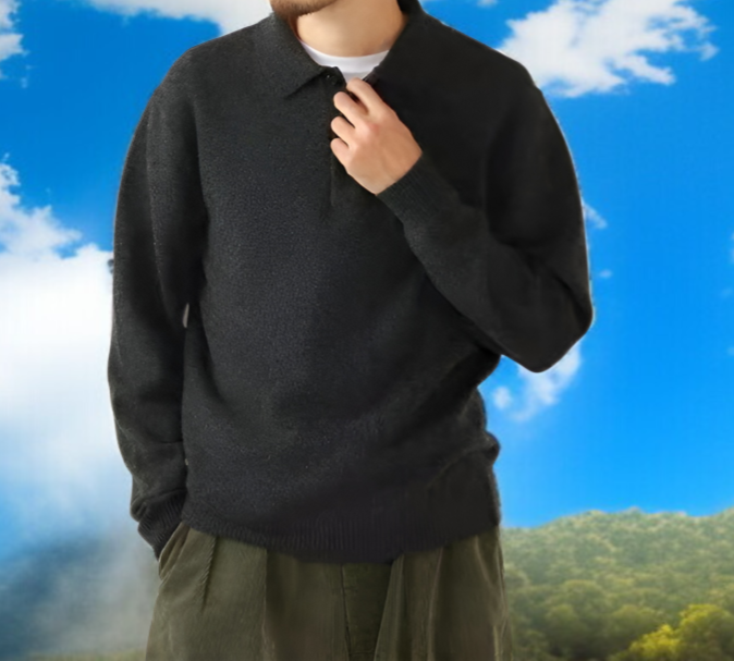 大きいサイズ展開の冬用ニットセーター詳細