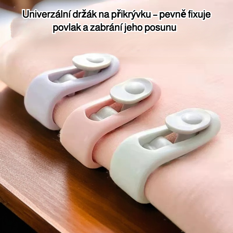 Dvojitý stisk, který zabraňuje stékání prošívané deky, způsobuje artefakt