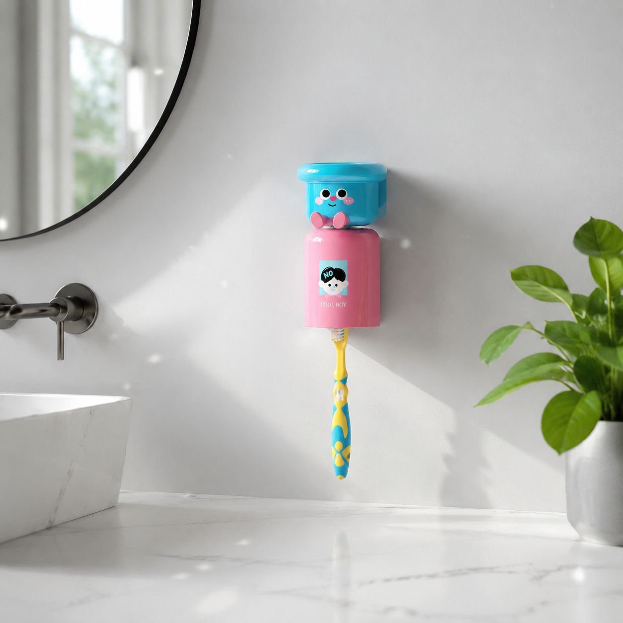 Porte-gobelet à brosse à dents magnétique style Dopamine