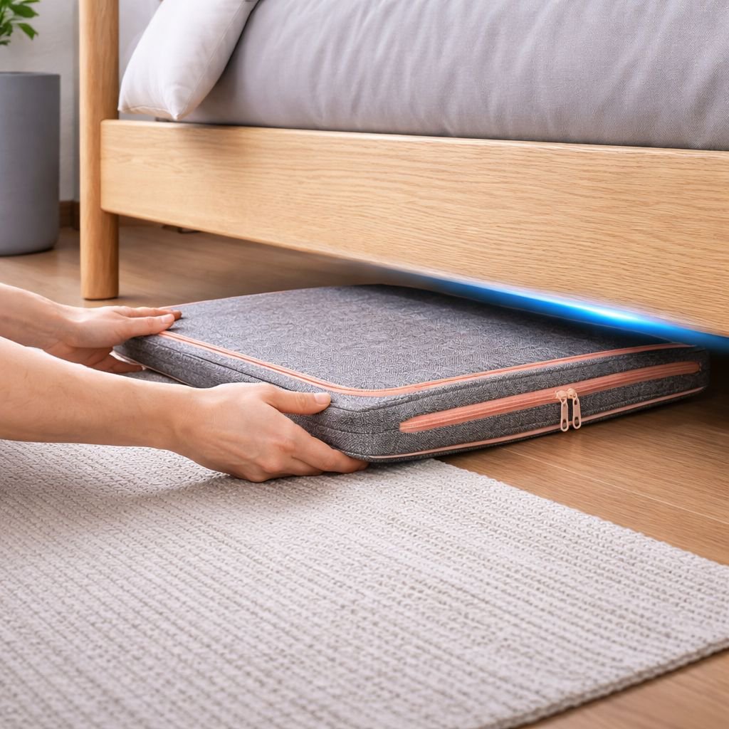 Boîte de rangement pliable en coton et lin de grande capacité pour la maison