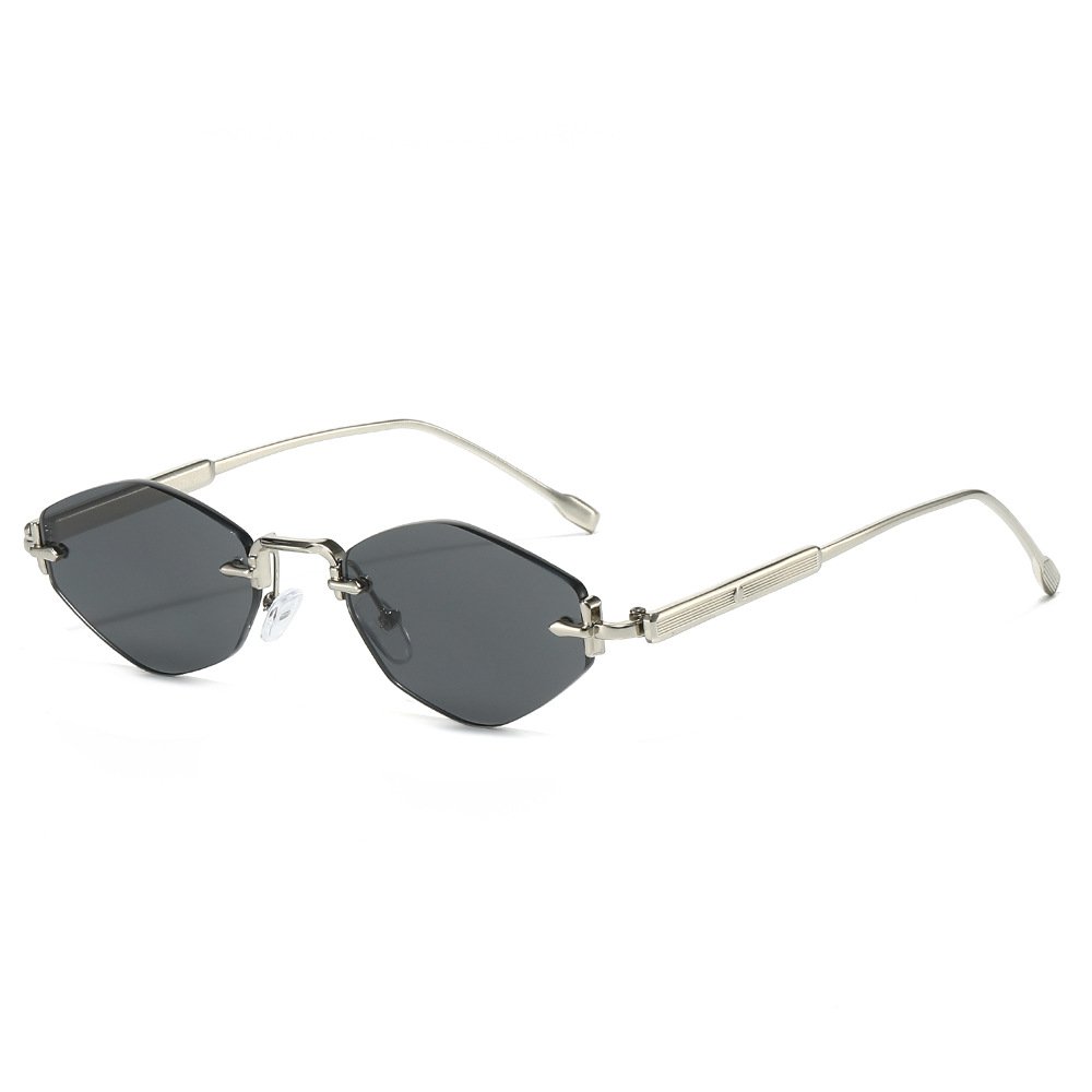 Frameless Fashion Rhombus Sunglasses