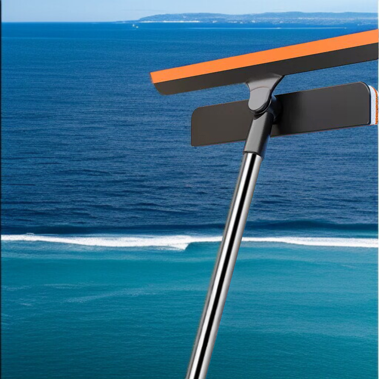 다용도 청소 브러시로 유리창 청소하기