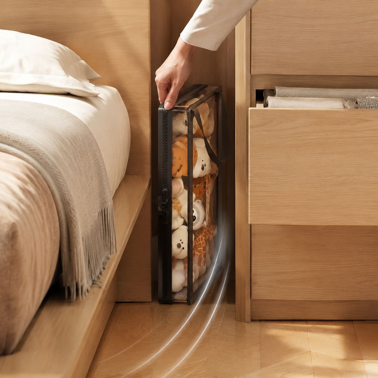 Neat and tidy toy storage solution
