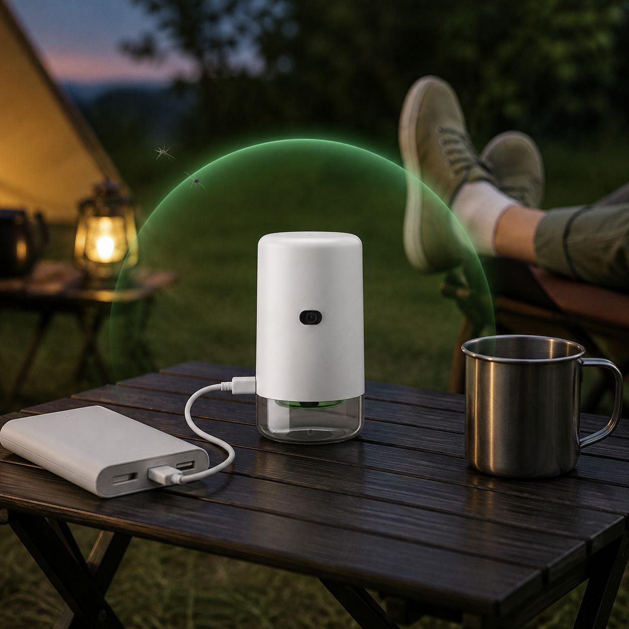 USBポータブル液体電気蚊よけ器 静音無臭蚊よけランプ 屋外用