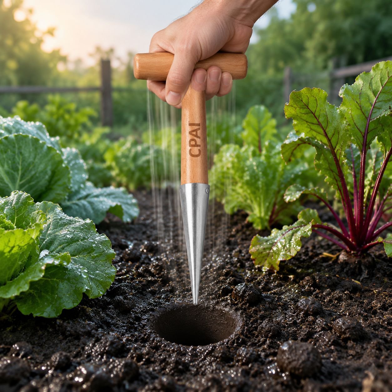 Seedling hole punch, seedling transplanter, topdressing, stainless steel horticulture, vegetable see