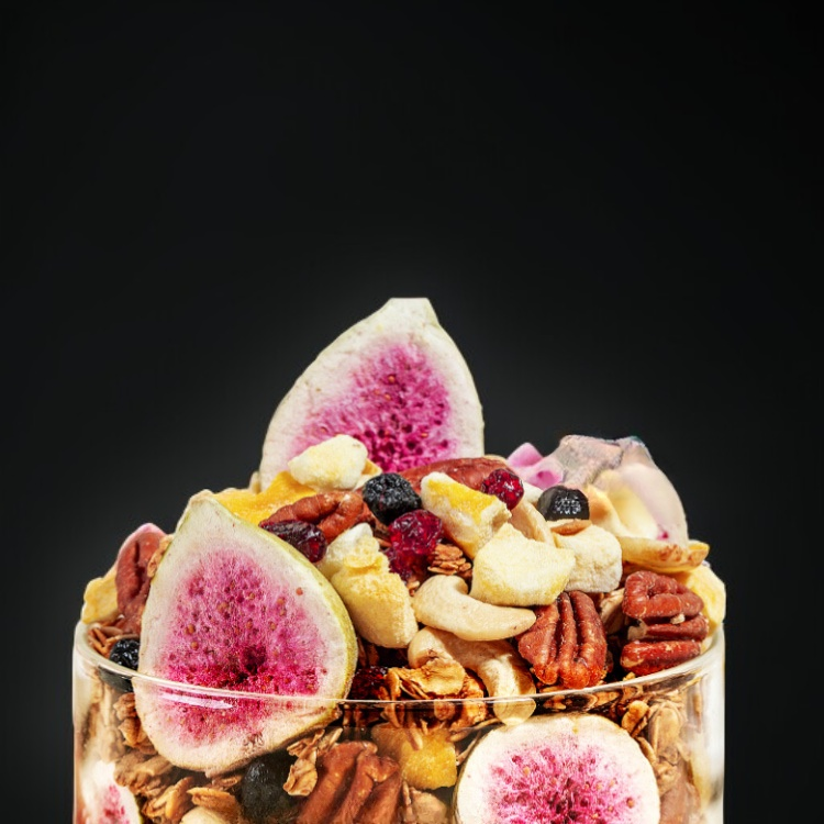 바다소금 코코아 홍차 무화과 견과류 구운 오트밀