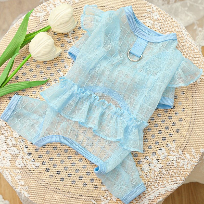 Ultra lightweight, soft, silky, elastic pet dog clothing