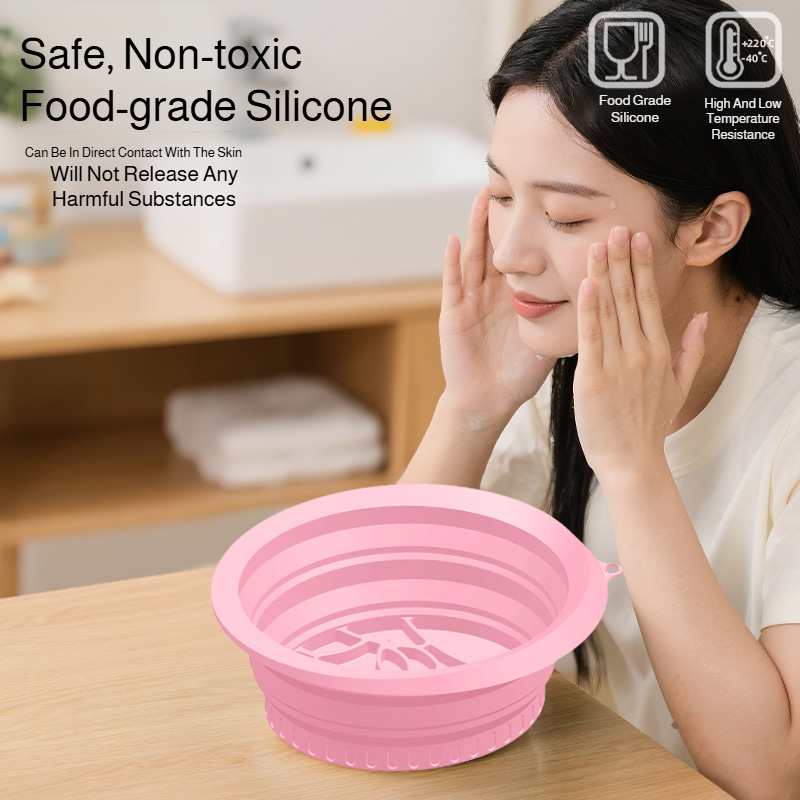 Portable Washbasin Washbasin Folding Silicone Outdoor Household