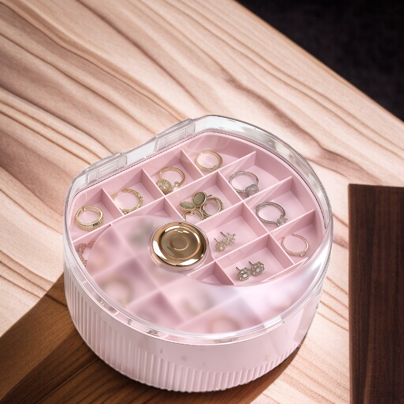 軽量で持ち運びしやすいジュエリー収納ケース