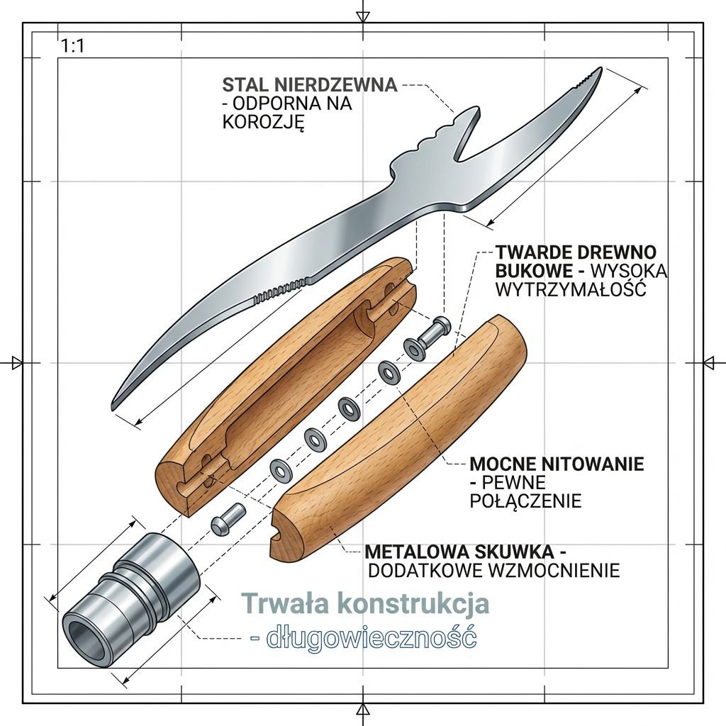 Narzędzie/obcinacz do usuwania żyłek z krewetek
