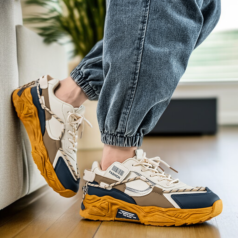 メンズシューズ 2025年秋新作 滑り止め スポーツ カジュアルシューズ メンズ 厚底 身長アップ スポーツシューズ アウトドア レジャー ランニング 旅行 シューズ