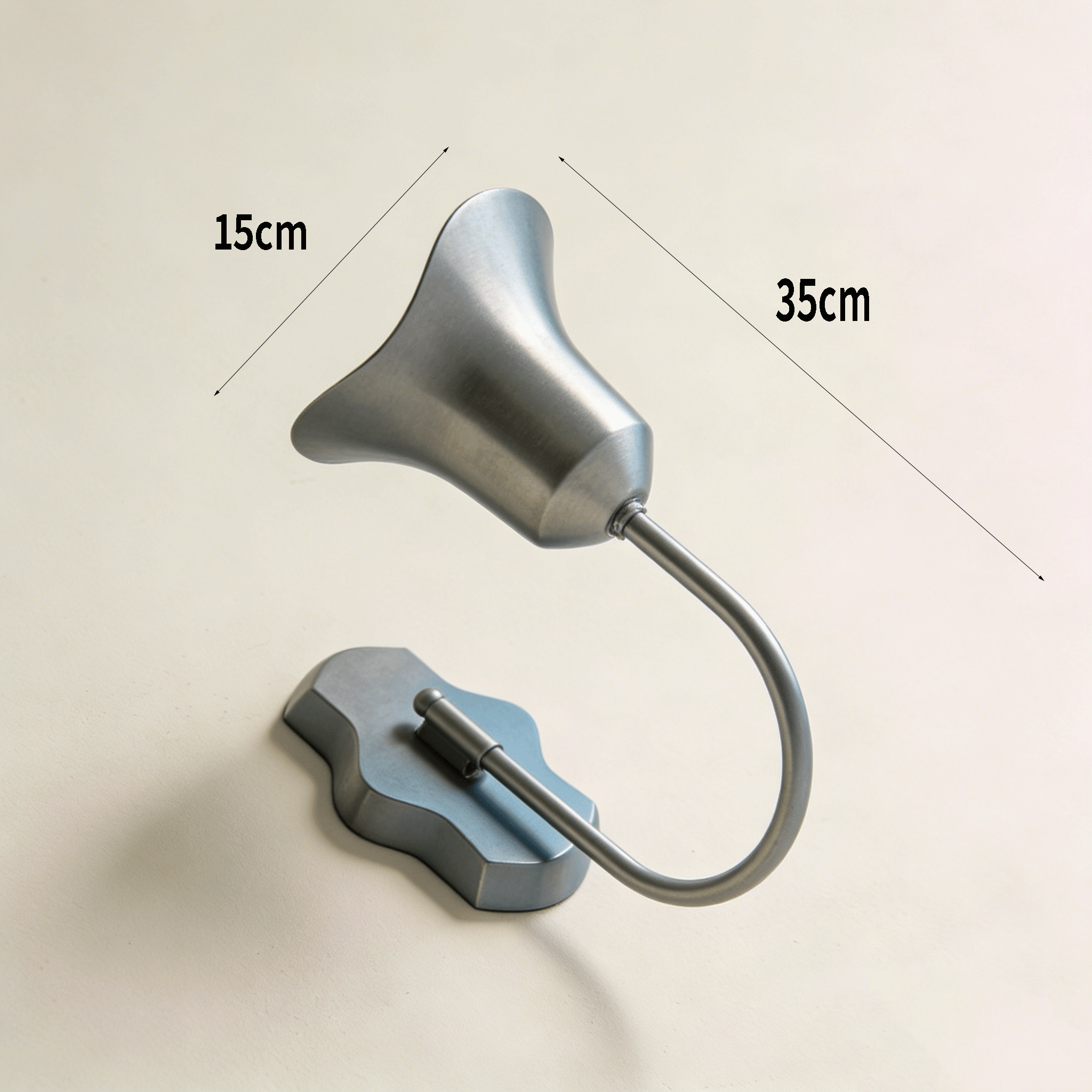 Elegant decorative lamp illuminating bedroom