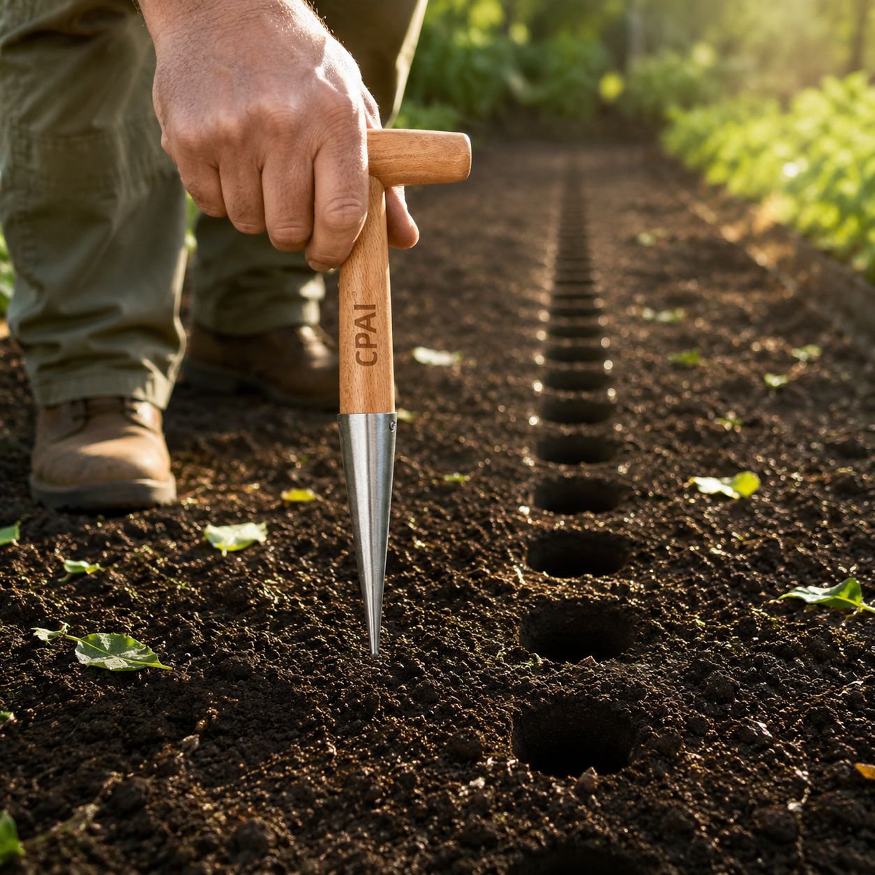 Seedling hole punch, seedling transplanter, topdressing, stainless steel horticulture, vegetable see
