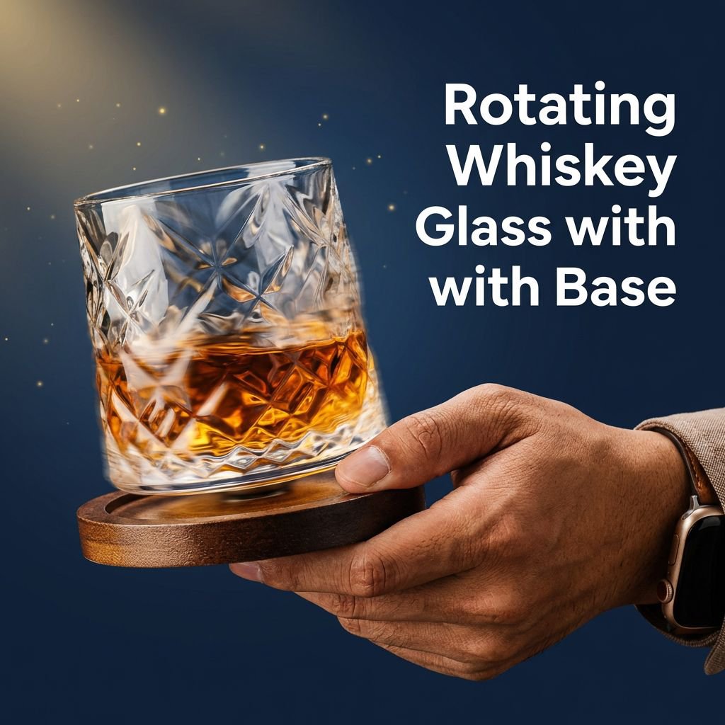 Rotating Brandy Glass – Wobble-Free Liquor Cup