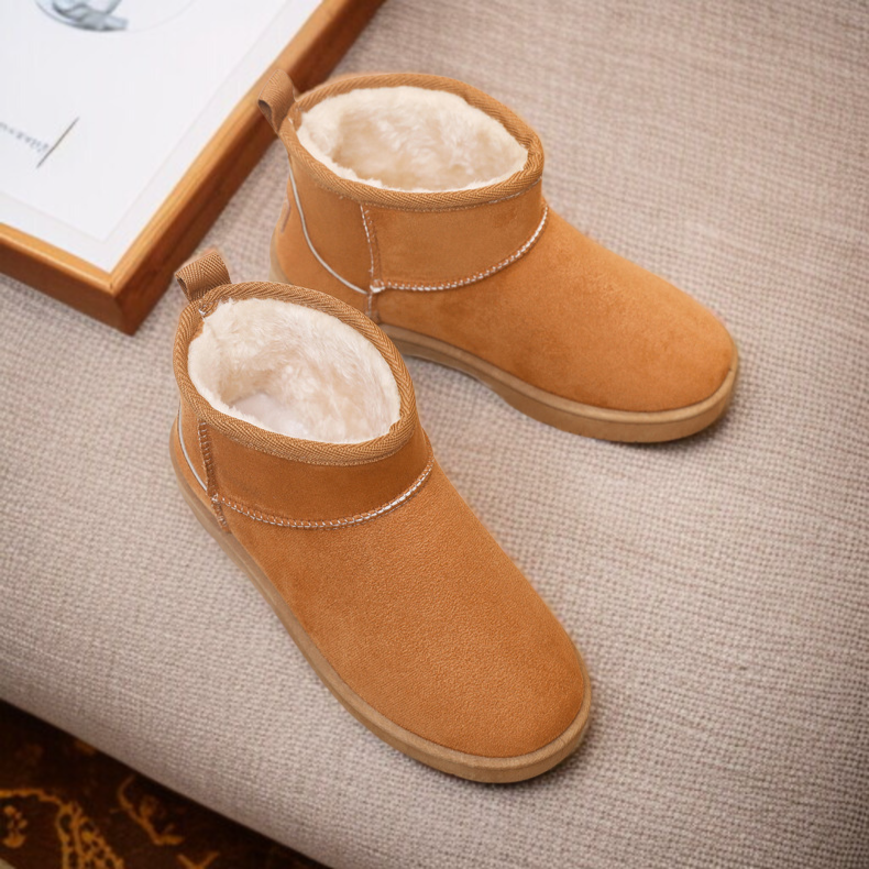 통굽 여성 부츠 측면 사진