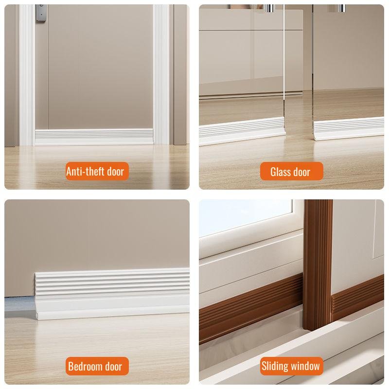 Door Bottom Sealing Strip, Soundproof and Windproof Adhesive, Waterproof and Cockroach-proof
