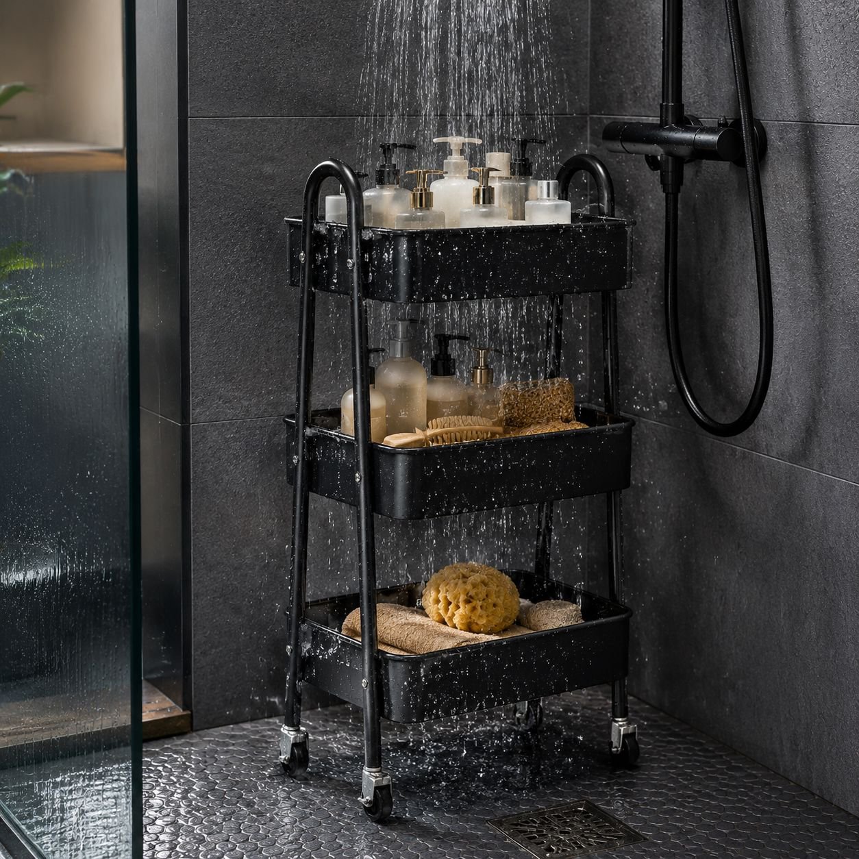 Estante multiusos extraíble para cocina, baño y dormitorio
