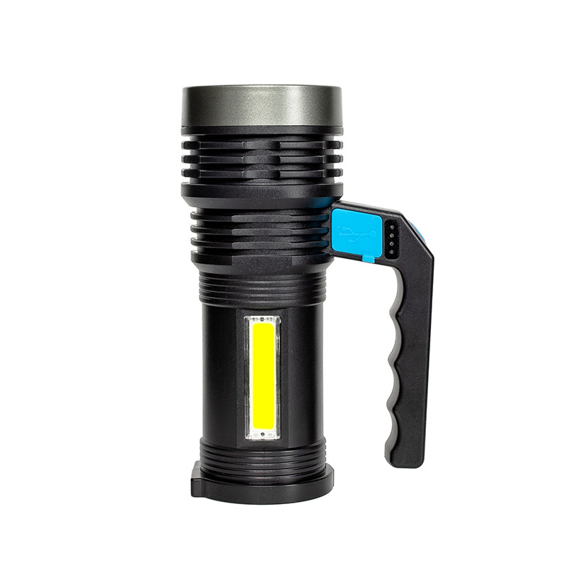 ไฟฉาย LED แบบชาร์จได้ ขนาดเล็ก แสงแรง สำหรับตั้งแคมป์กลางแจ้ง 3W ไฟส่องหา