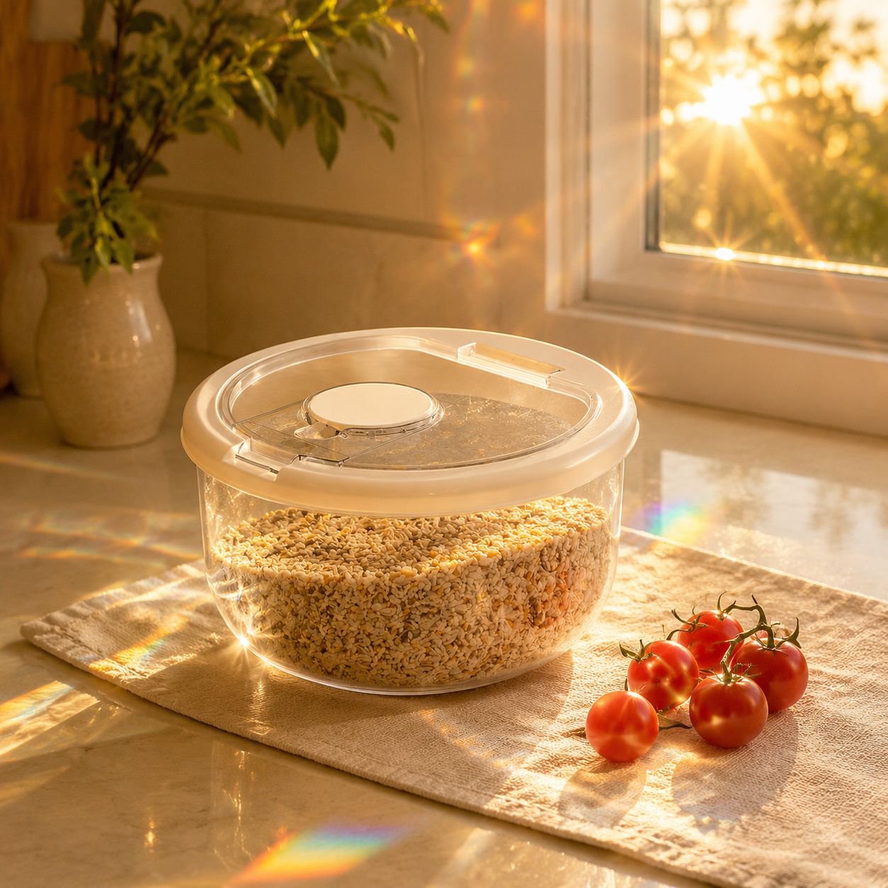 Insect-proof flour storage box for home use
