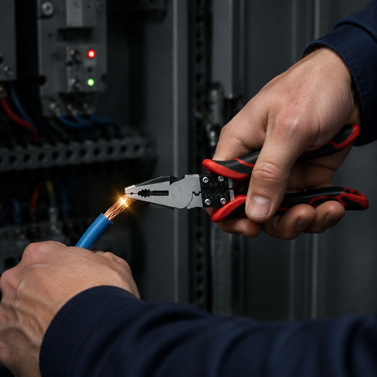 Alicates universales YTH para electricista, alicates de corte lateral